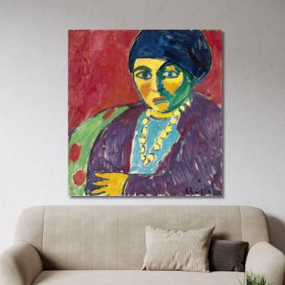 Hélène, Tête De Femme Alexej von Jawlensky, avj27 tableau impression sur toile