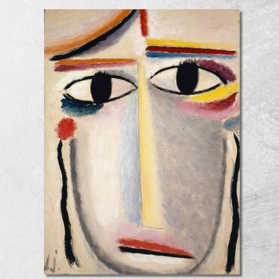 Testa Femminile Alexej von Jawlensky avj28 quadro stampa su tela