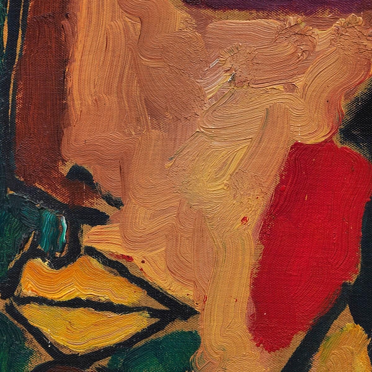 Testa Di Donna Con Fiori Tra I Capelli Alexej von Jawlensky avj31 quadro stampa su tela