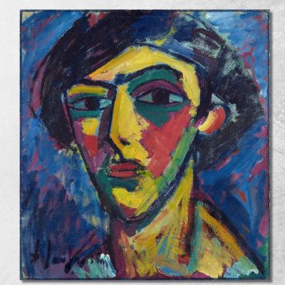 Capo Di Una Gioventù Alexej von Jawlensky avj40 quadro stampa su tela