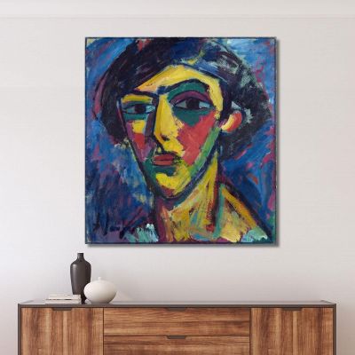 Capo Di Una Gioventù Alexej von Jawlensky avj40 quadro stampa su tela