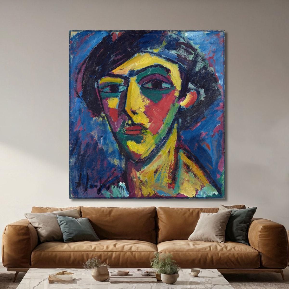 Capo Di Una Gioventù Alexej von Jawlensky avj40 quadro stampa su tela