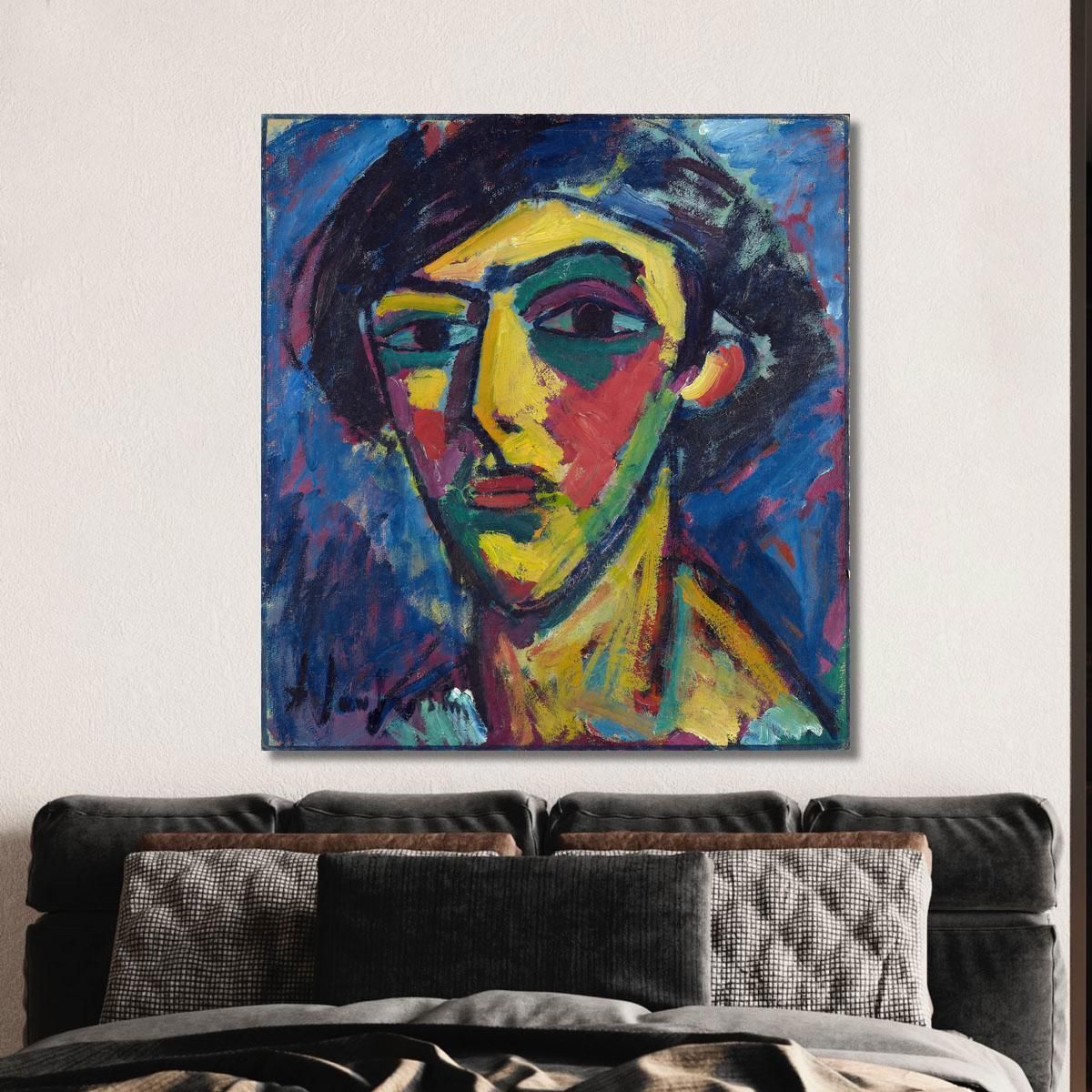 Capo Di Una Gioventù Alexej von Jawlensky avj40 quadro stampa su tela