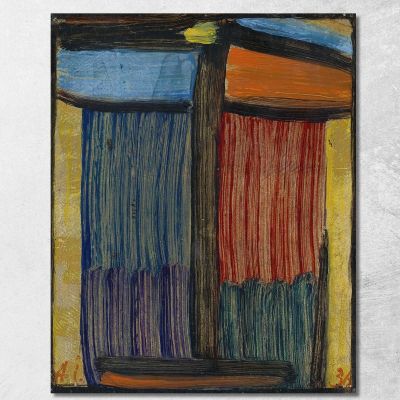 Meditazione Su Fondo Oro Alexej von Jawlensky avj63 quadro stampa su tela