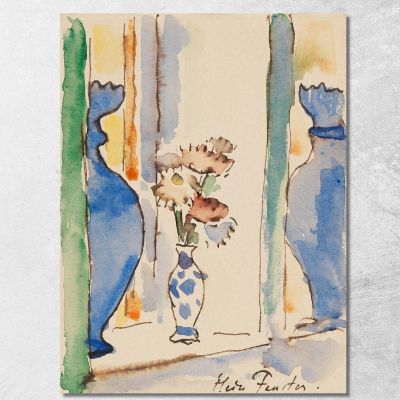La Mia Finestra Alexej von Jawlensky avj67 quadro stampa su tela