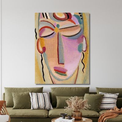 Meditazione Della Testa Mistica Alexej von Jawlensky avj71 quadro stampa su tela Meditazione Della Testa Mistica Alexej von Jawlensky avj71 quadro stampa su tela