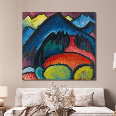 Monti Dell'Oberstdorf Alexej von Jawlensky avj75 quadro stampa su tela