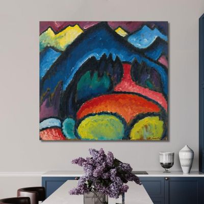 Monti Dell'Oberstdorf Alexej von Jawlensky avj75 quadro stampa su tela