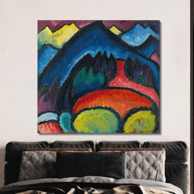 Monti Dell'Oberstdorf Alexej von Jawlensky avj75 quadro stampa su tela