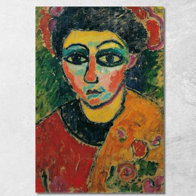 Ritratto Di Signora Alexej von Jawlensky avj78 quadro stampa su tela