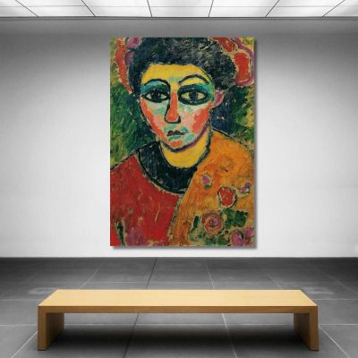 Ritratto Di Signora Alexej von Jawlensky avj78 quadro stampa su tela