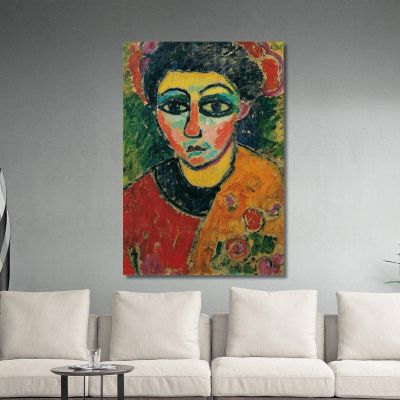 Ritratto Di Signora Alexej von Jawlensky avj78 quadro stampa su tela