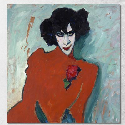 Ritratto Del Ballerino Alexander Sacharoff Alexej von Jawlensky avj80 quadro stampa su tela