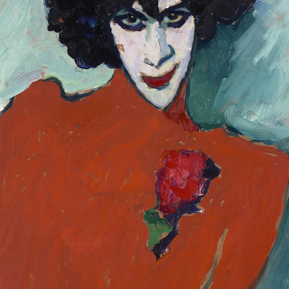 Ritratto Del Ballerino Alexander Sacharoff Alexej von Jawlensky avj80 quadro stampa su tela