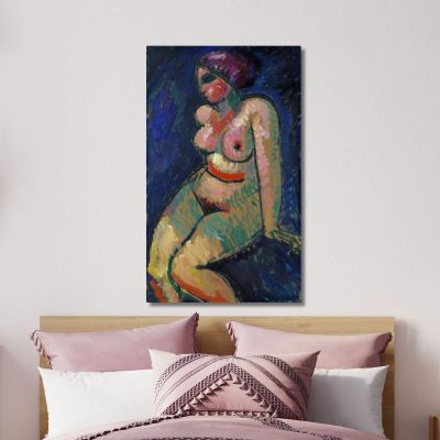 Nudo Femminile Seduto Alexej von Jawlensky avj85 quadro stampa su tela