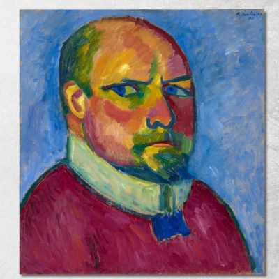 Auto Ritratto Alexej von Jawlensky avj87 quadro stampa su tela