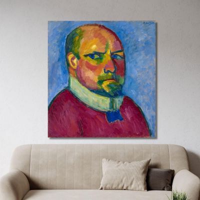 Auto Ritratto Alexej von Jawlensky avj87 quadro stampa su tela