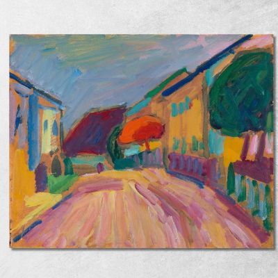 Schizzo Di Murnau Alexej von Jawlensky avj89 quadro stampa su tela