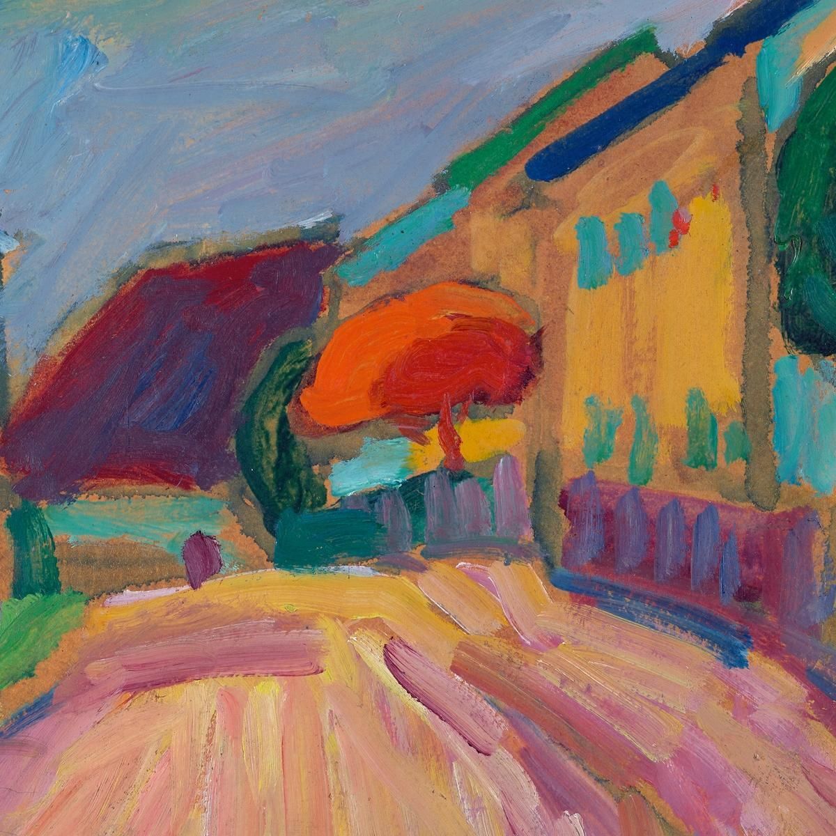 Schizzo Di Murnau Alexej von Jawlensky avj89 quadro stampa su tela