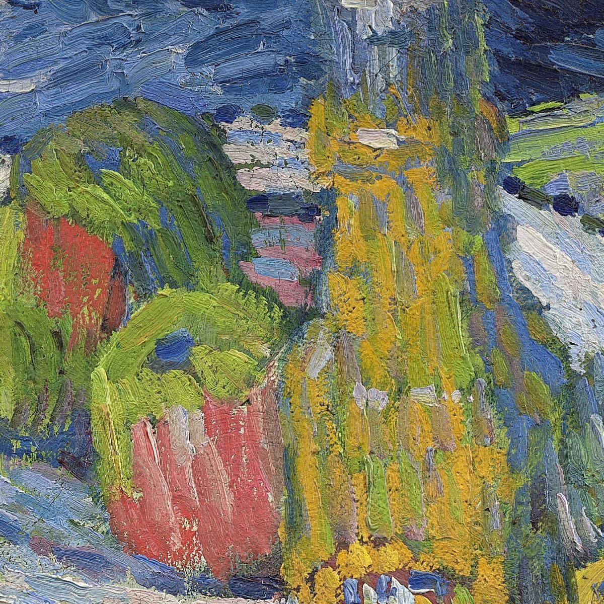 Natura Morta Con Bottiglie E Frutta Alexej von Jawlensky avj96 quadro stampa su tela