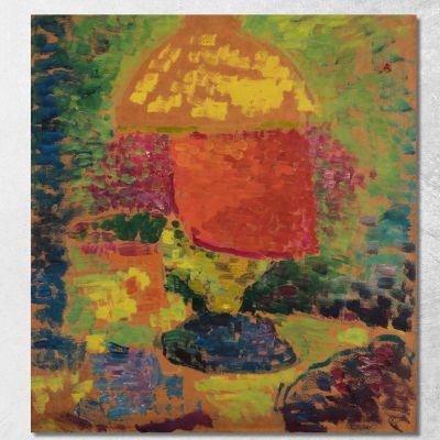 Natura Morta Con Lampada A Petrolio Alexej von Jawlensky avj98 quadro stampa su tela