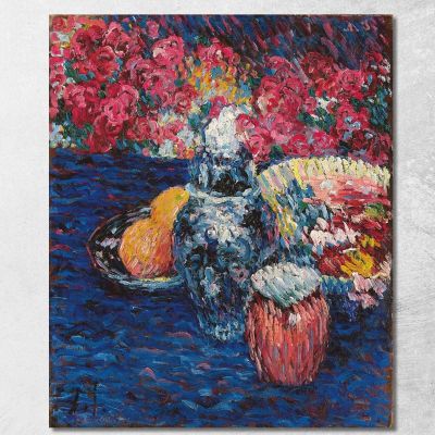 Natura Morta Con Fiori E Frutti Alexej von Jawlensky avj103 quadro stampa su tela