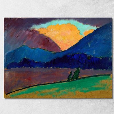 Serata Estiva A Murnau Alexej von Jawlensky avj111 quadro stampa su tela