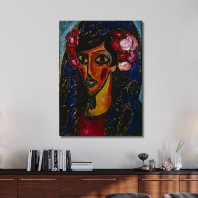 La Mantiglia Blu Alexej von Jawlensky avj114 quadro stampa su tela