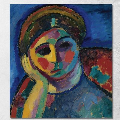 La Donna Pensante Alexej von Jawlensky avj117 quadro stampa su tela