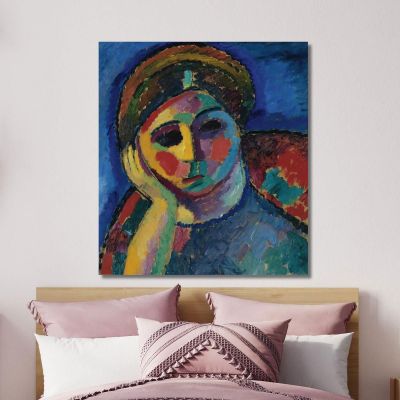 La Donna Pensante Alexej von Jawlensky avj117 quadro stampa su tela