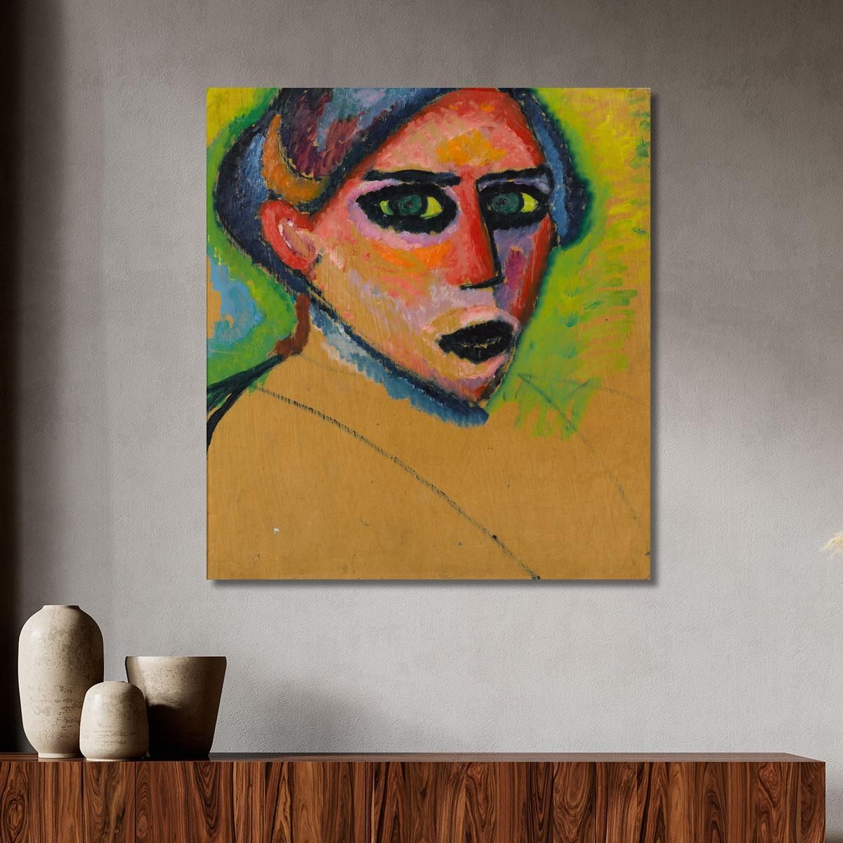 Volto Di Donna Alexej von Jawlensky avj132 quadro stampa su tela