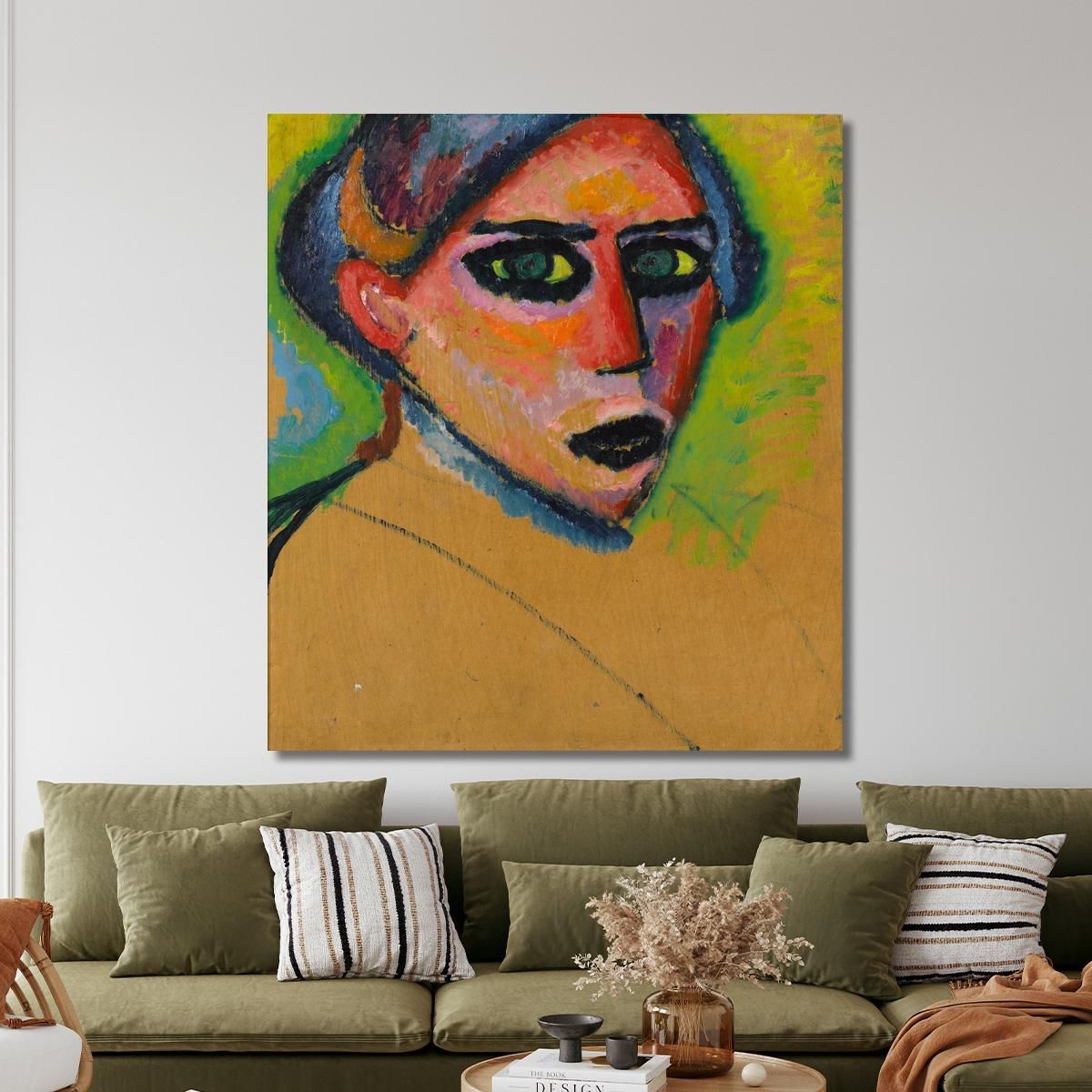 Volto Di Donna Alexej von Jawlensky avj132 quadro stampa su tela