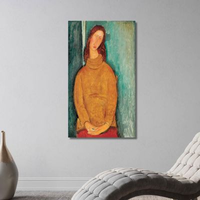 Ritratto Di Jeanne Hébuterne Amedeo Modigliani amd57 quadro stampa su tela