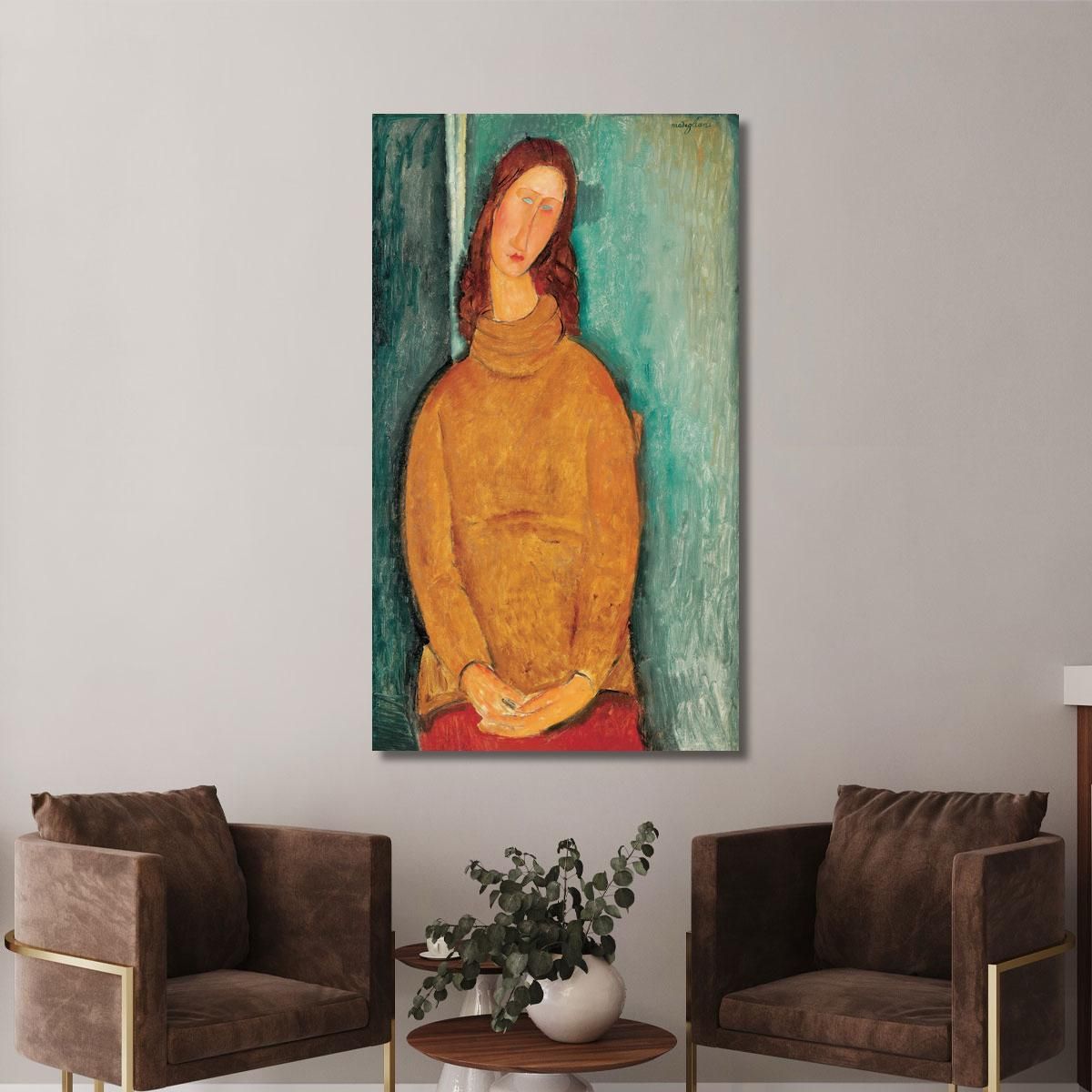 Ritratto Di Jeanne Hébuterne Amedeo Modigliani amd57 quadro stampa su tela