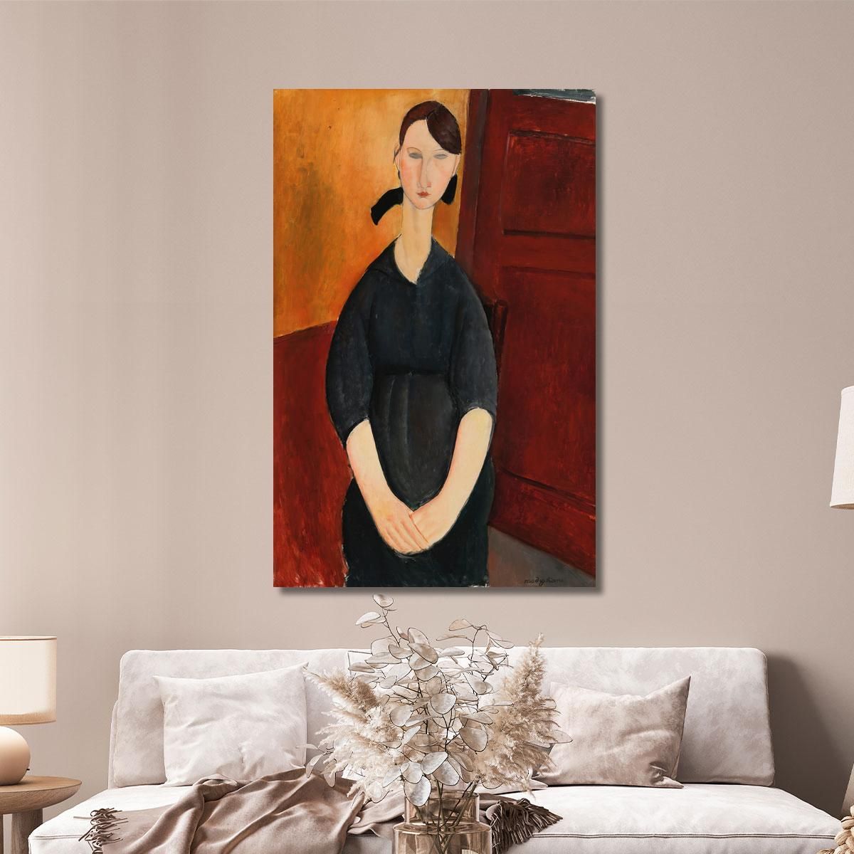 Ritratto Di Paulette Jourdain Amedeo Modigliani amd63 quadro stampa su tela