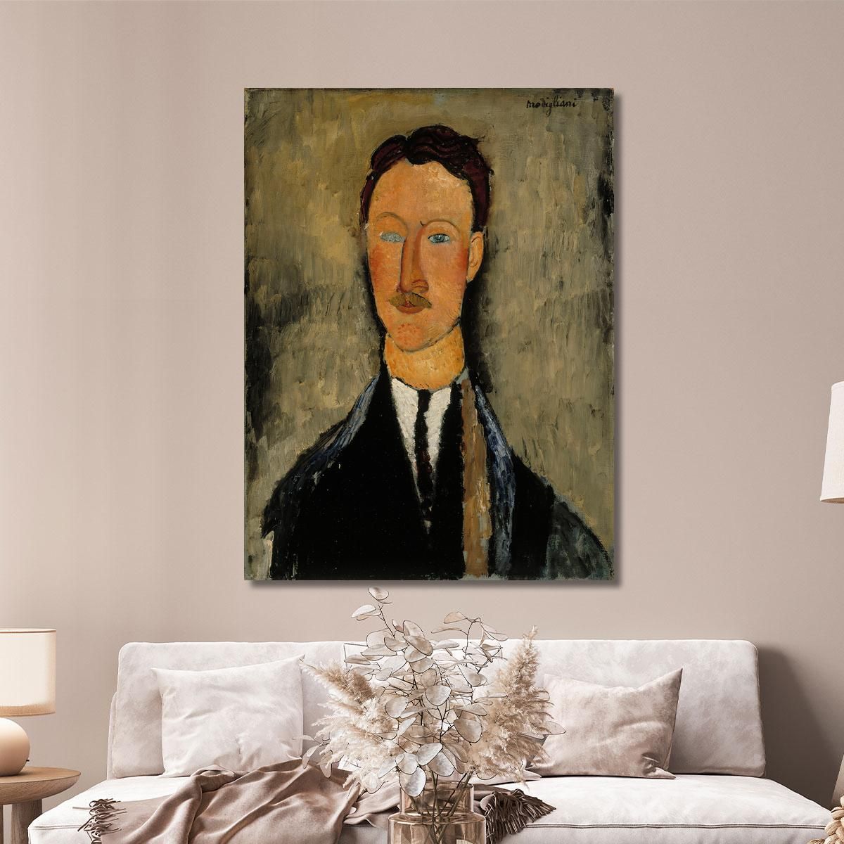 Ritratto Dell'Artista Léopold Survage Amedeo Modigliani amd64 quadro stampa su tela