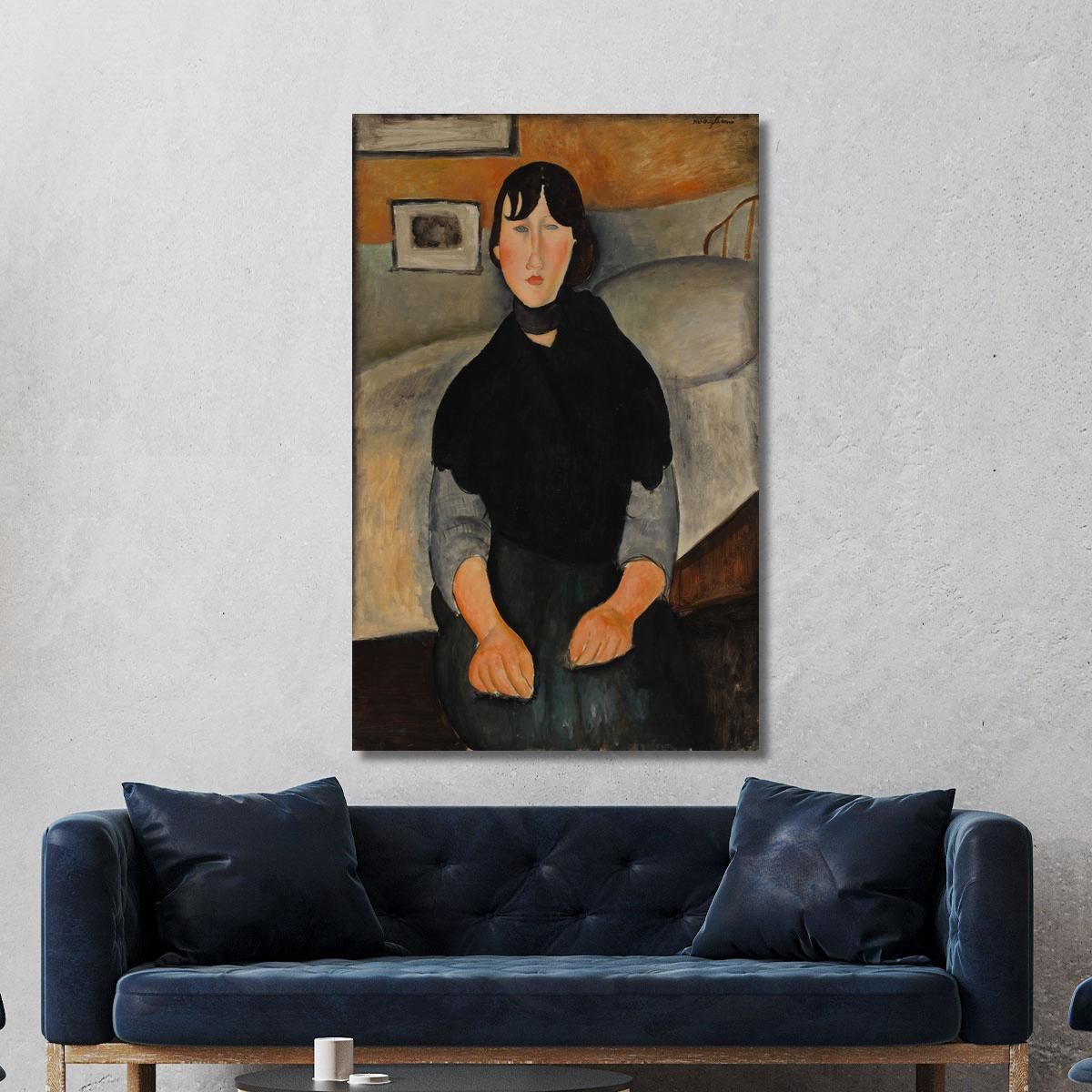 Giovane Donna Del Popolo Amedeo Modigliani amd78 quadro stampa su tela