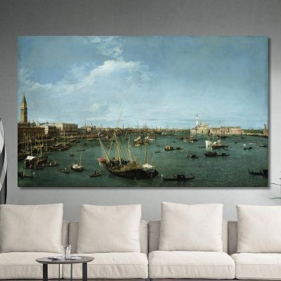 Bacino Di San Marco Venice  Canaletto cnl7 quadro stampa su tela