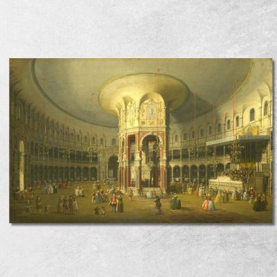 Interno Della Rotonda A Ranelagh Canaletto cnl13 quadro stampa su tela