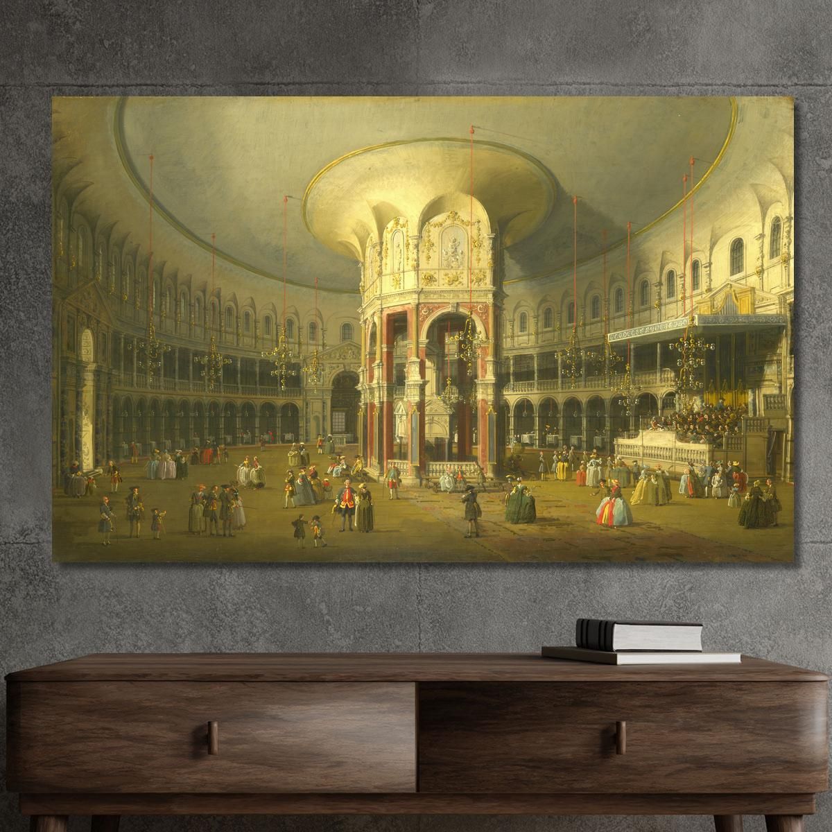 Interno Della Rotonda A Ranelagh Canaletto cnl13 quadro stampa su tela