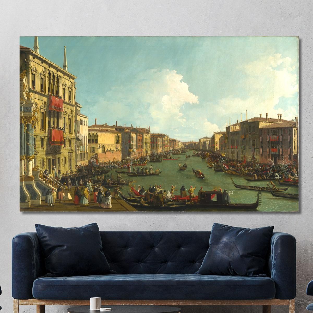 Una Regata Sul Canal Grande Canaletto cnl15 quadro stampa su tela