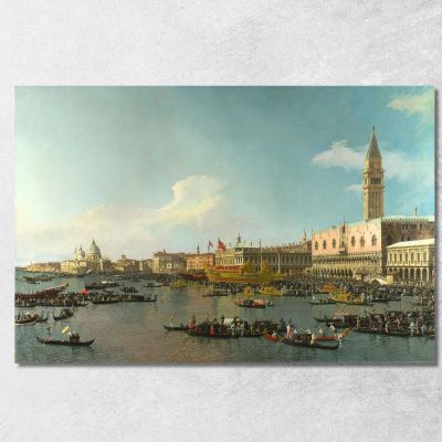 Il Bacino Di San Marco Nel Giorno Dell'Ascensione Canaletto cnl16 quadro stampa su tela