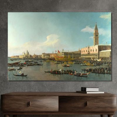 Il Bacino Di San Marco Nel Giorno Dell'Ascensione Canaletto cnl16 quadro stampa su tela