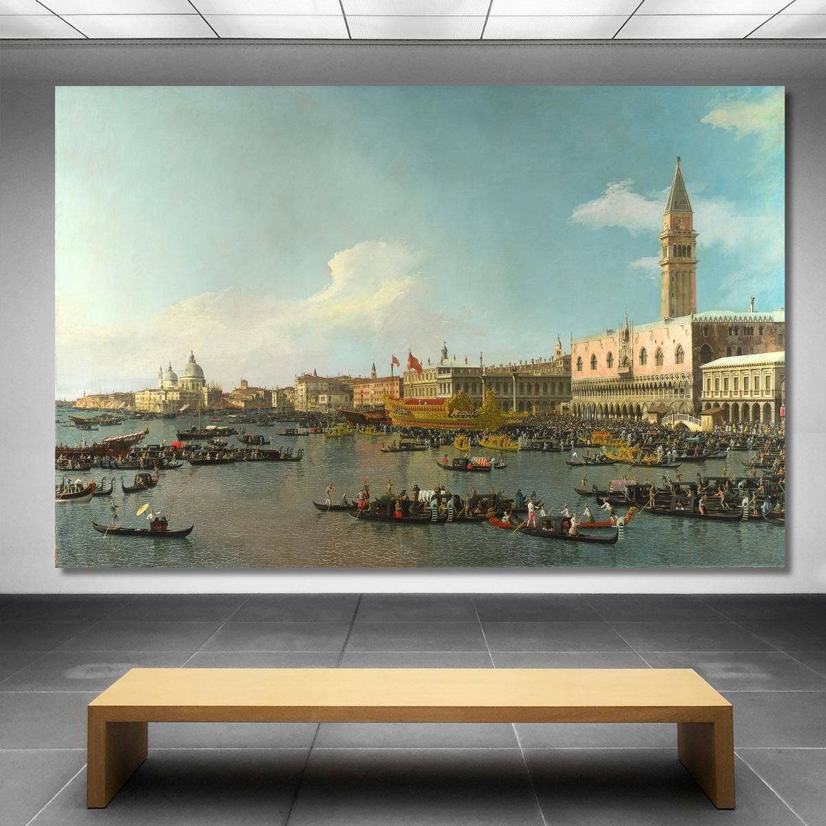 Il Bacino Di San Marco Nel Giorno Dell'Ascensione Canaletto cnl16 quadro stampa su tela