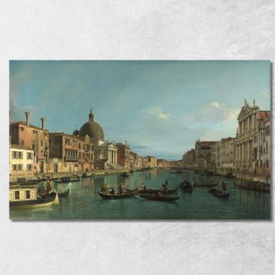 Il Canal Grande Con S. Simeone Piccolo Canaletto cnl19 quadro stampa su tela