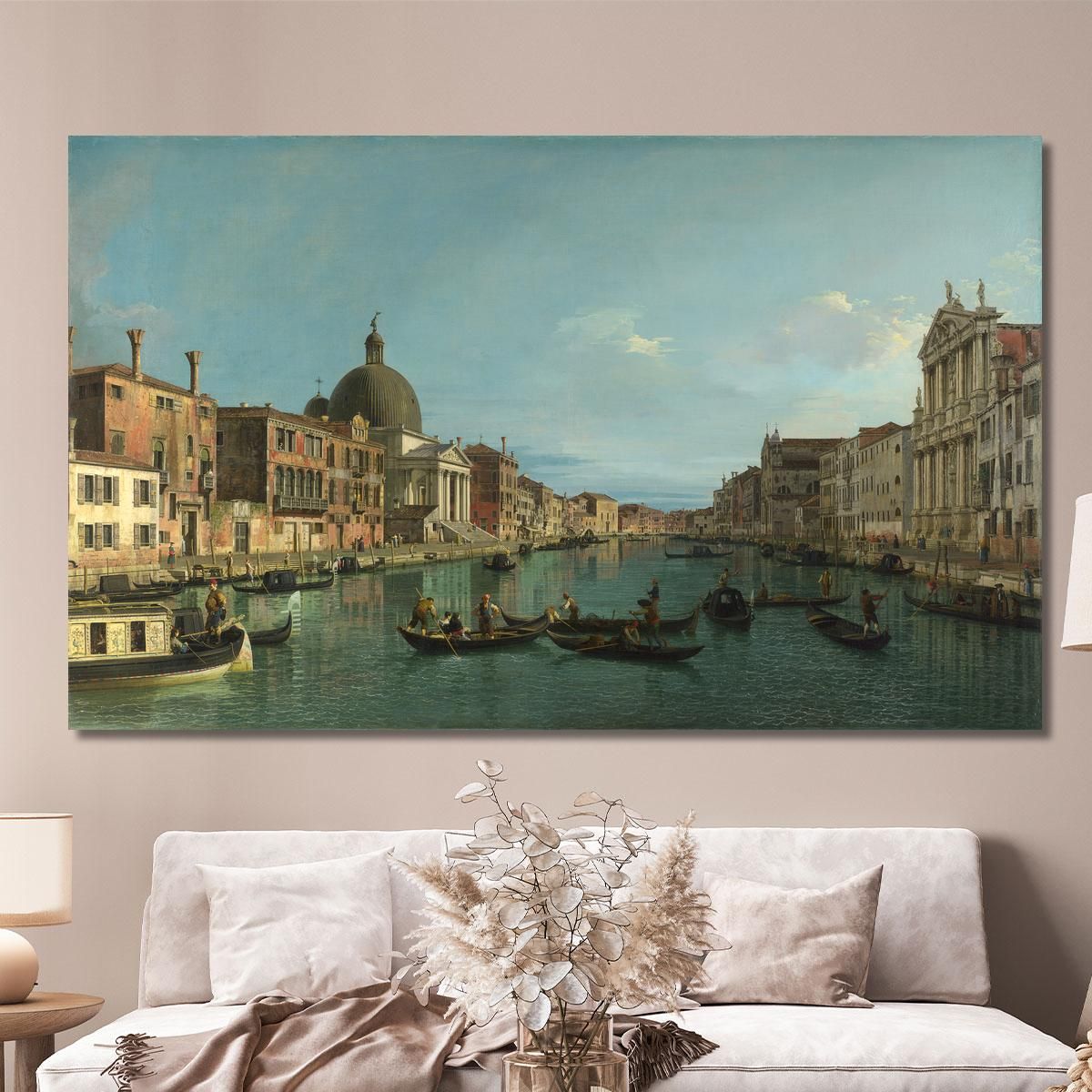 Il Canal Grande Con S. Simeone Piccolo Canaletto cnl19 quadro stampa su tela