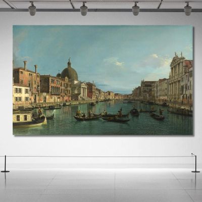 Il Canal Grande Con S. Simeone Piccolo Canaletto cnl19 quadro stampa su tela