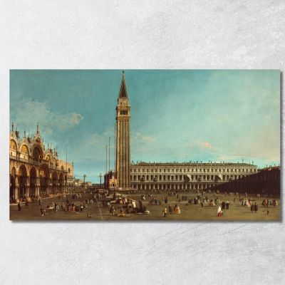 The Piazza San Marco Venice Canaletto cnl21 quadro stampa su tela