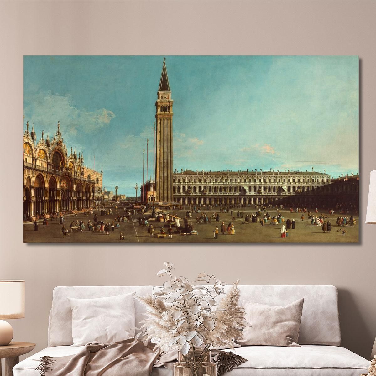 The Piazza San Marco Venice Canaletto cnl21 quadro stampa su tela