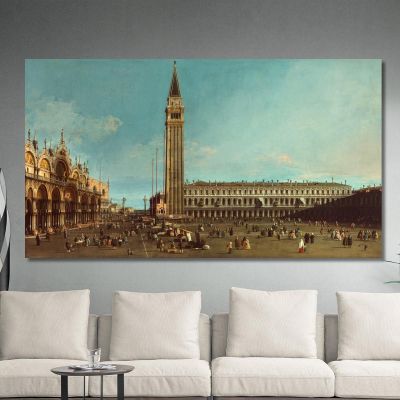 The Piazza San Marco Venice Canaletto cnl21 quadro stampa su tela